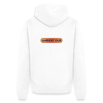 Festival de musique Dub ambiant Chillout Vibes - Veste à capuche bio Premium Unisexe - blanc - Dos - Thijin (182cm)