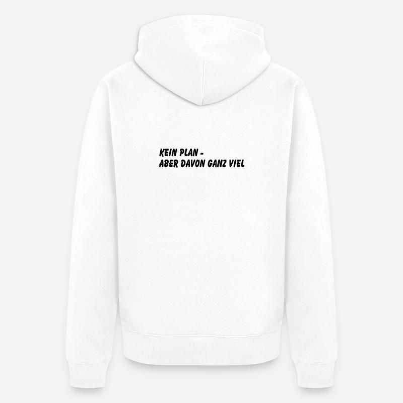 Aucun plan - Veste à capuche bio Premium Unisexe - blanc