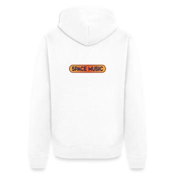 Space Music Ambient Festival Chillout-Vibes - Unisex Premium Bio Zip Hoodie - Weiß - Hinten - Thijin (182cm)