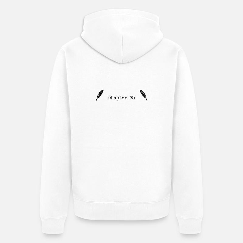 chapitre 35 : Anniversaire - Veste à capuche bio Premium Unisexe - blanc