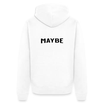Peut-être est toujours une bonne réponse - Veste à capuche bio Premium Unisexe - blanc - Dos - Thijin (182cm)