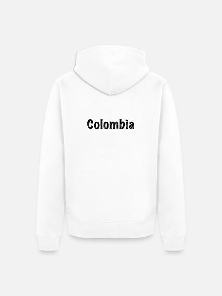 Colombia - Unisex Premium Bio Zip Hoodie - Weiß
