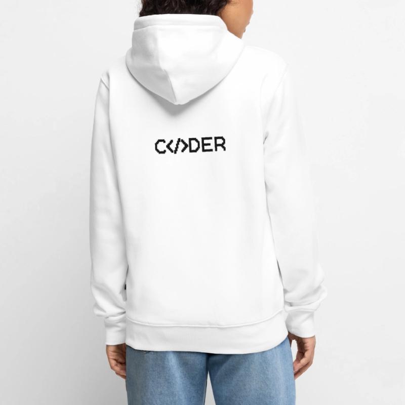 Coder Unisex Premium Organic Zip Hoodie