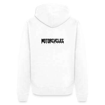 Motos Chopper Custom bike - Veste à capuche bio Premium Unisexe - blanc - Dos - Thijin (182cm)