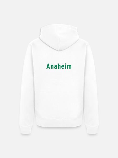 Anaheim - Unisex Premium Organic Zip Hoodie - white