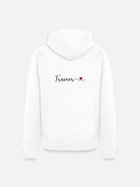 Entraîneur - Veste à capuche bio Premium Unisexe - blanc