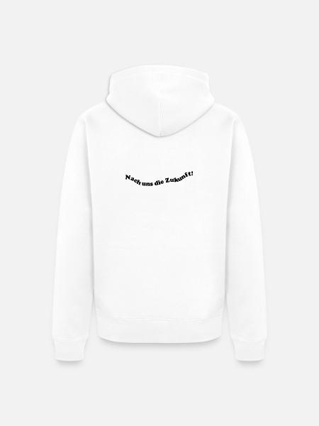 Nach uns die Zukunft! - Unisex Premium Bio Zip Hoodie - Weiß