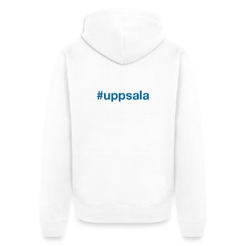 Uppsala Sverige Sweden Schweden - Unisex Premium Organic Zip Hoodie - white - Back - Thijin (182cm)
