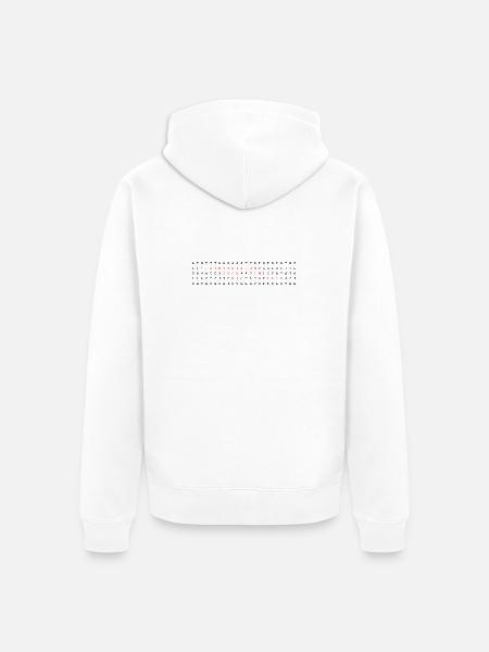 Introversion, eingewoben in meine Code-DNA - Unisex Premium Bio Zip Hoodie - Weiß