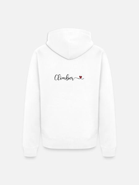 Bergsteiger - Unisex Premium Bio Zip Hoodie - Weiß