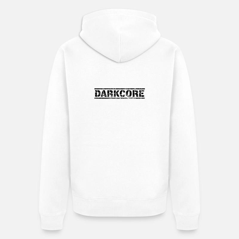 Darkcore - Veste à capuche bio Premium Unisexe - blanc