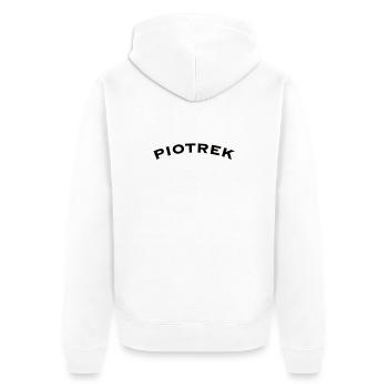 Piotrek  - Unisex Premium Bio Zip Hoodie - Weiß - Hinten - Thijin (182cm)