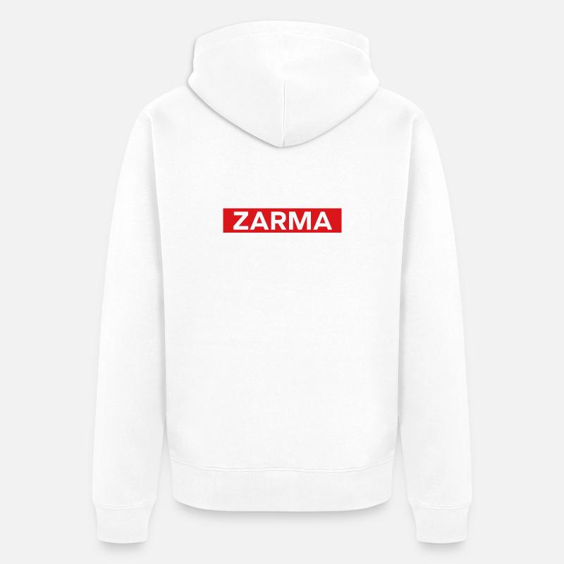 Zarma - Veste à capuche bio Premium Unisexe - blanc
