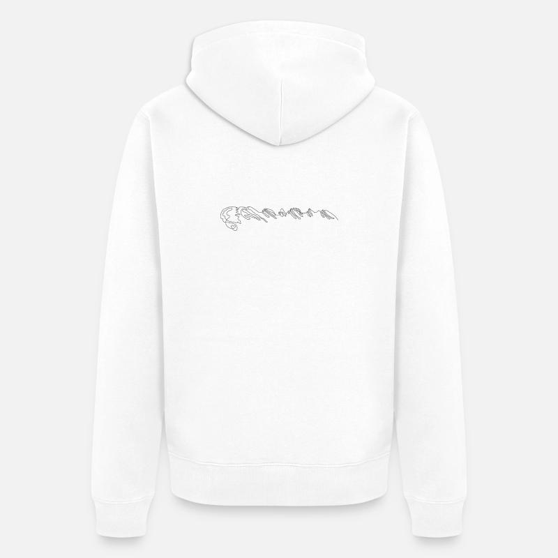 V75504-Churfirsten3D-Large - Veste à capuche bio Premium Unisexe - blanc