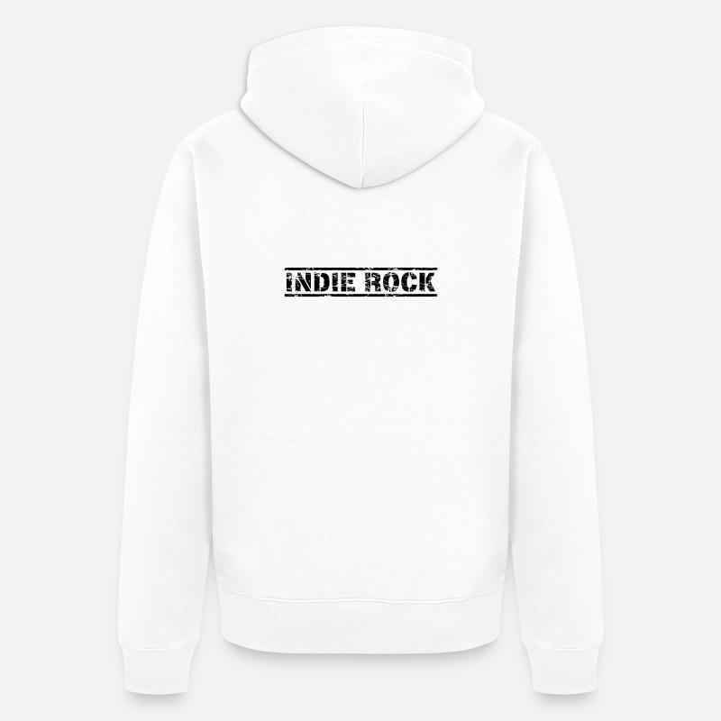 Rock indépendant - Veste à capuche bio Premium Unisexe - blanc