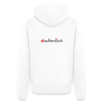 authentique - Veste à capuche bio Premium Unisexe - blanc - Dos - Thijin (182cm)