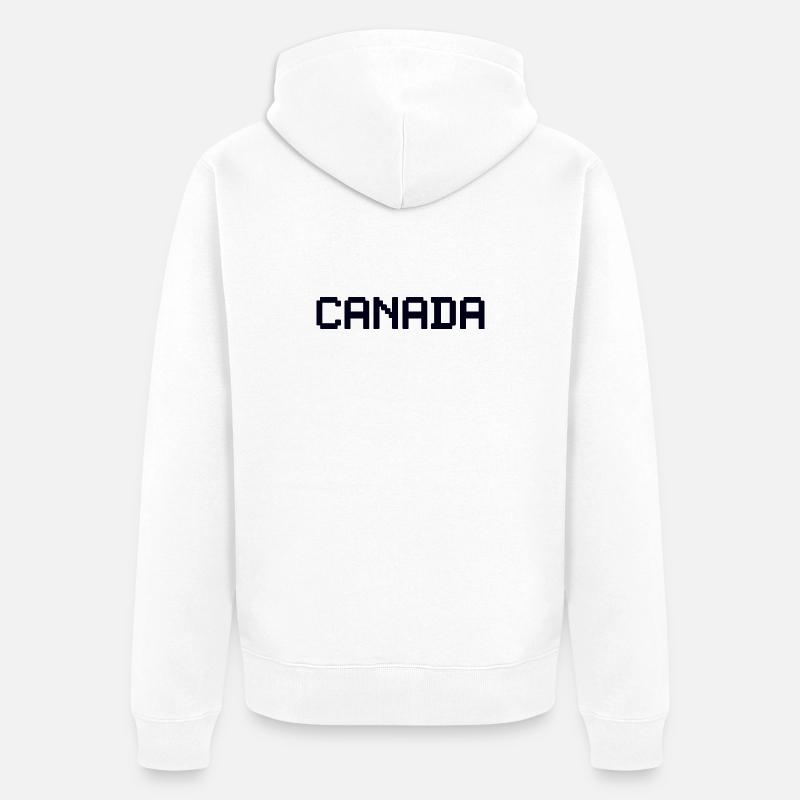 CANADA - Veste à capuche bio Premium Unisexe - blanc