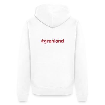 Hashtag Groenland Groenland - Veste à capuche bio Premium Unisexe - blanc - Dos - Thijin (182cm)