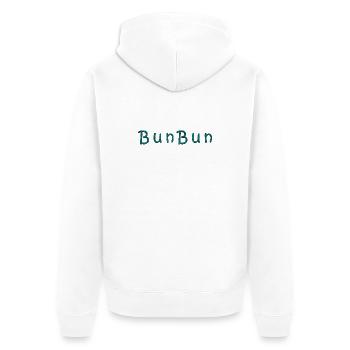 Impression vague imperméable sur les vêtements - Veste à capuche bio Premium Unisexe - blanc - Dos - Thijin (182cm)