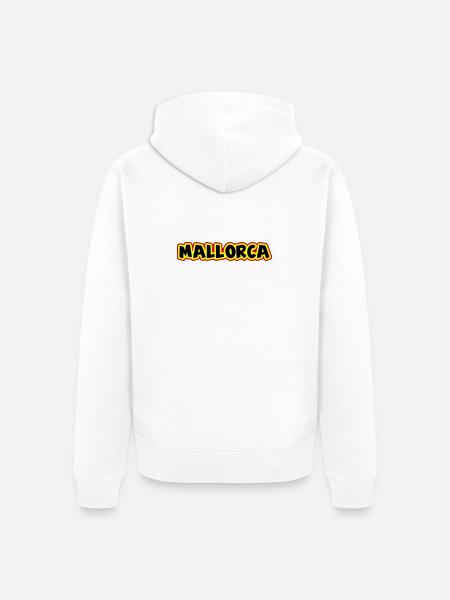 Majorca - Unisex Premium Organic Zip Hoodie - white