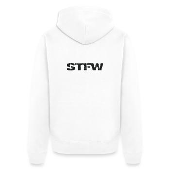 STFW - Search the fucking web - Veste à capuche bio Premium Unisexe - blanc - Dos - Thijin (182cm)