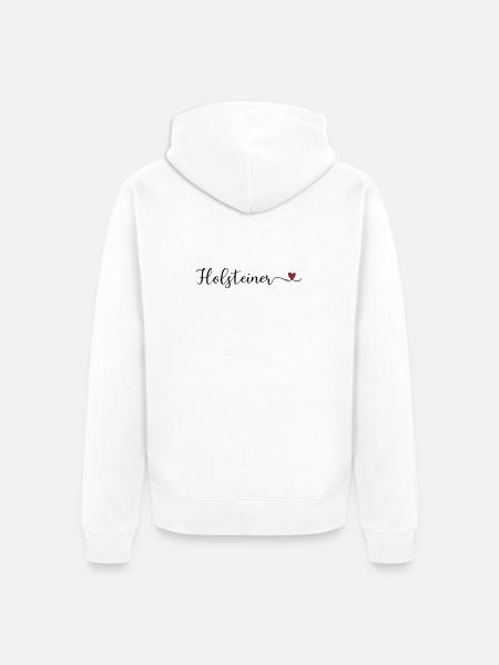 Holsteiner - Unisex Premium Bio Zip Hoodie - Weiß