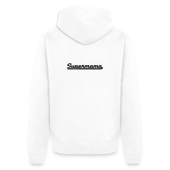 2541614 15919819 supermama - Veste à capuche bio Premium Unisexe - blanc - Dos - Thijin (182cm)