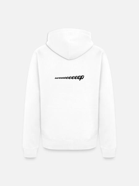 sweeeeeeeeep - Unisex Premium Bio Zip Hoodie - Weiß
