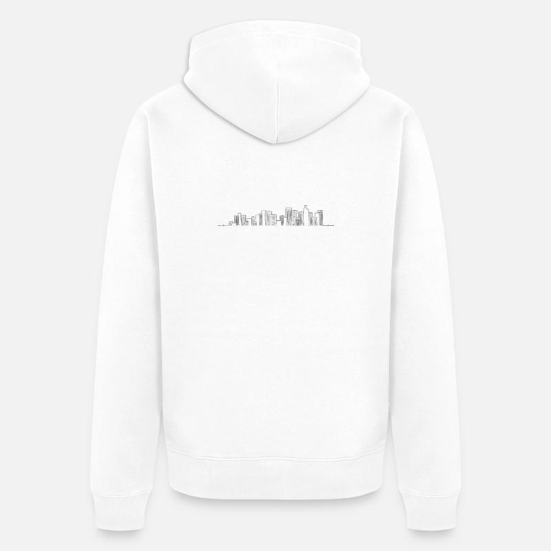 En attente de conception - Veste à capuche bio Premium Unisexe - blanc