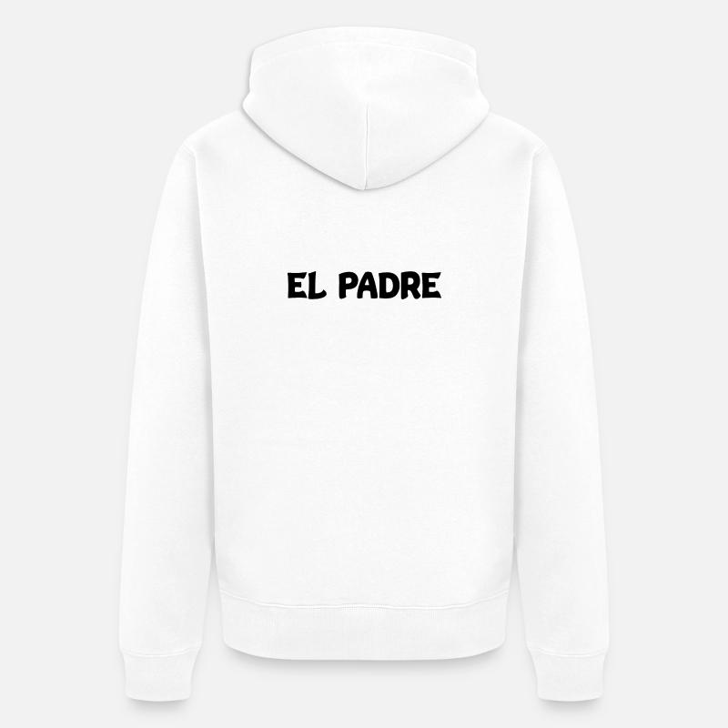 El padre - Veste à capuche bio Premium Unisexe - blanc