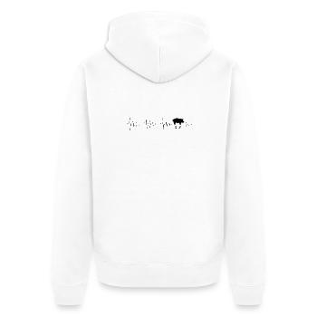 Conception en attente - Veste à capuche bio Premium Unisexe - blanc - Dos - Thijin (182cm)