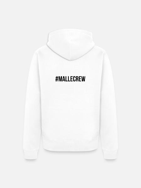 Mallecrew - Veste à capuche bio Premium Unisexe - blanc