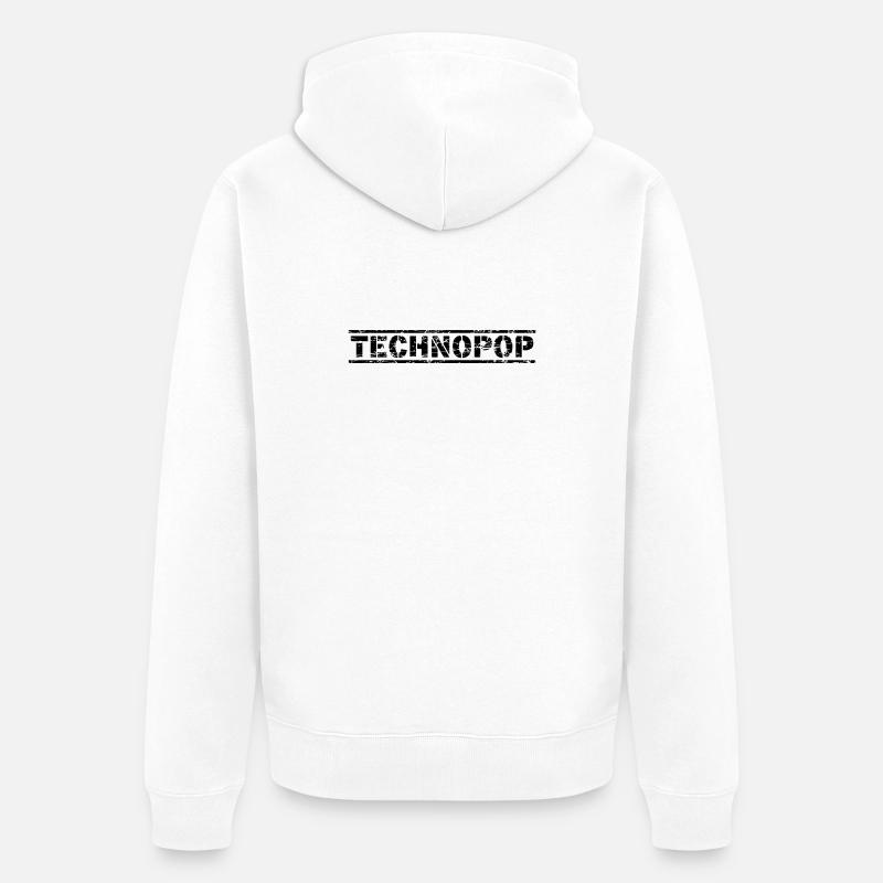 Technopop - Unisex Premium Bio Zip Hoodie - Weiß