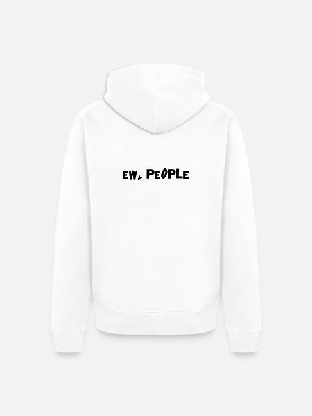 Ew, people - Unisex Premium Organic Zip Hoodie - white