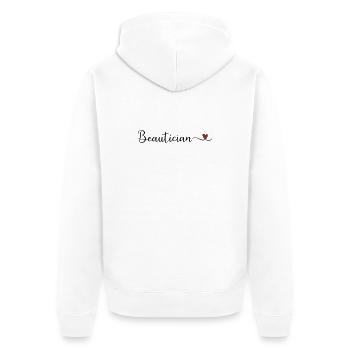esthéticien - Veste à capuche bio Premium Unisexe - blanc - Dos - Thijin (182cm)
