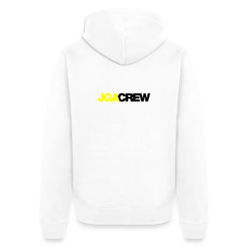 Bachelor Party Crew - Emblem - Unisex Premium Organic Zip Hoodie - white - Back - Thijin (182cm)
