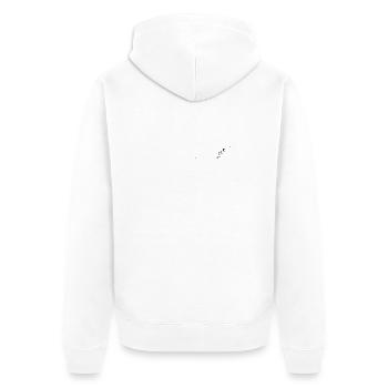 Badezeit - Unisex Premium Bio Zip Hoodie - Weiß - Hinten - Thijin (182cm)