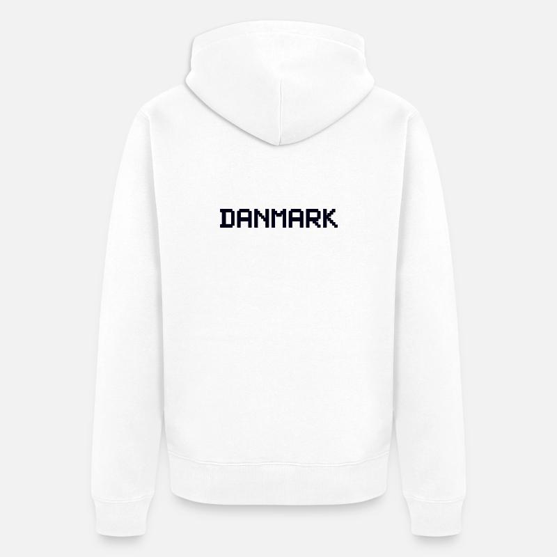 DANMARK Danemark - Veste à capuche bio Premium Unisexe - blanc