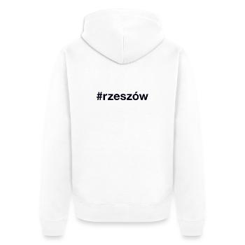 Rzeszow Pologne - Veste à capuche bio Premium Unisexe - blanc - Dos - Thijin (182cm)