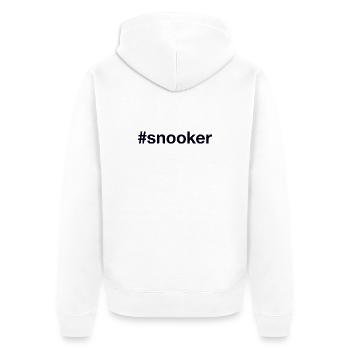 Snooker Billard - Unisex Premium Bio Zip Hoodie - Weiß - Hinten - Thijin (182cm)