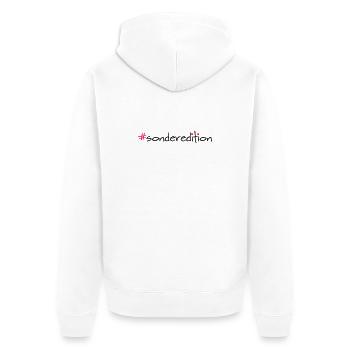 Édition spéciale Hashtag Slogan Shirt - Veste à capuche bio Premium Unisexe - blanc - Dos - Thijin (182cm)
