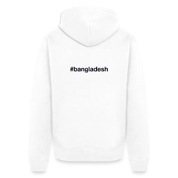 BANGLADESH Hashtag - Veste à capuche bio Premium Unisexe - blanc - Dos - Thijin (182cm)