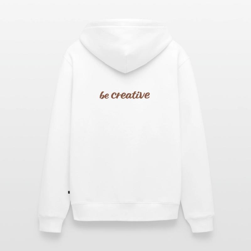 Be Creative Script Marron Veste à capuche bio Premium Unisexe