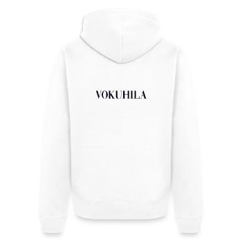 mullet - Unisex Premium Organic Zip Hoodie - white - Back - Thijin (182cm)