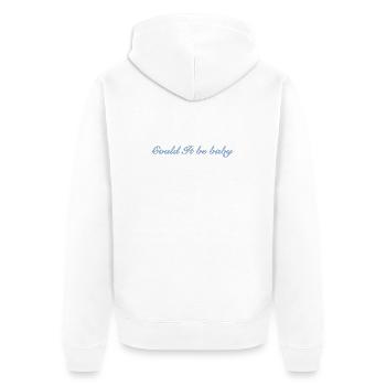 IMG 7277 - Unisex Premium Bio Zip Hoodie - Weiß - Hinten - Thijin (182cm)