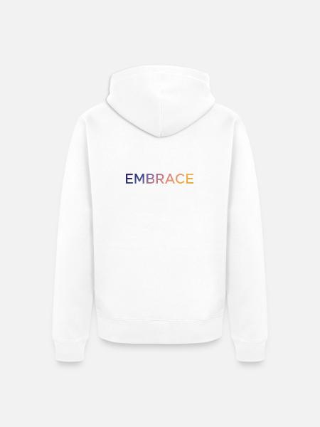 Embrasser - Veste à capuche bio Premium Unisexe - blanc