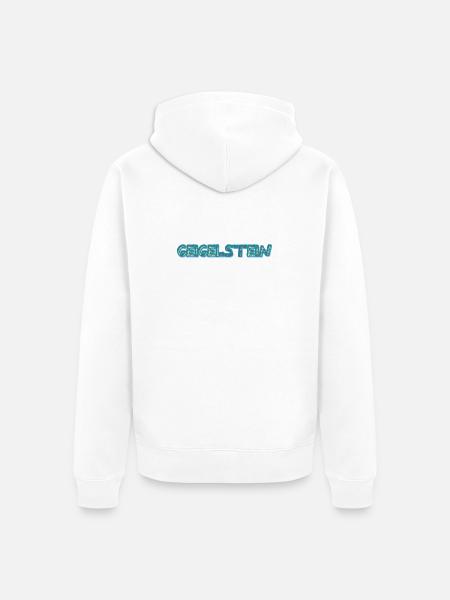 Geigelstein als Trekking - Unisex Premium Bio Zip Hoodie - Weiß