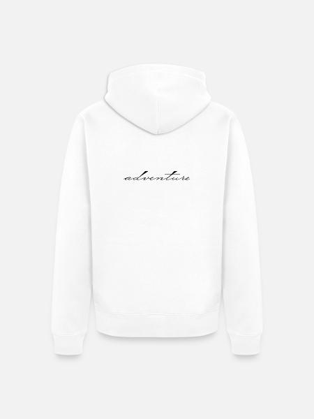 adventure - Unisex Premium Bio Zip Hoodie - Weiß