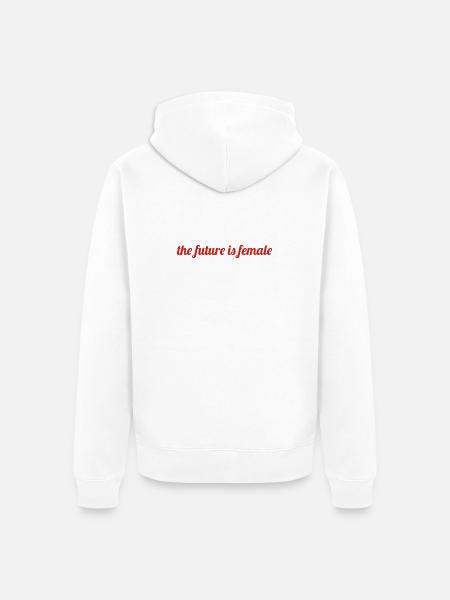 the future - Unisex Premium Bio Zip Hoodie - Weiß