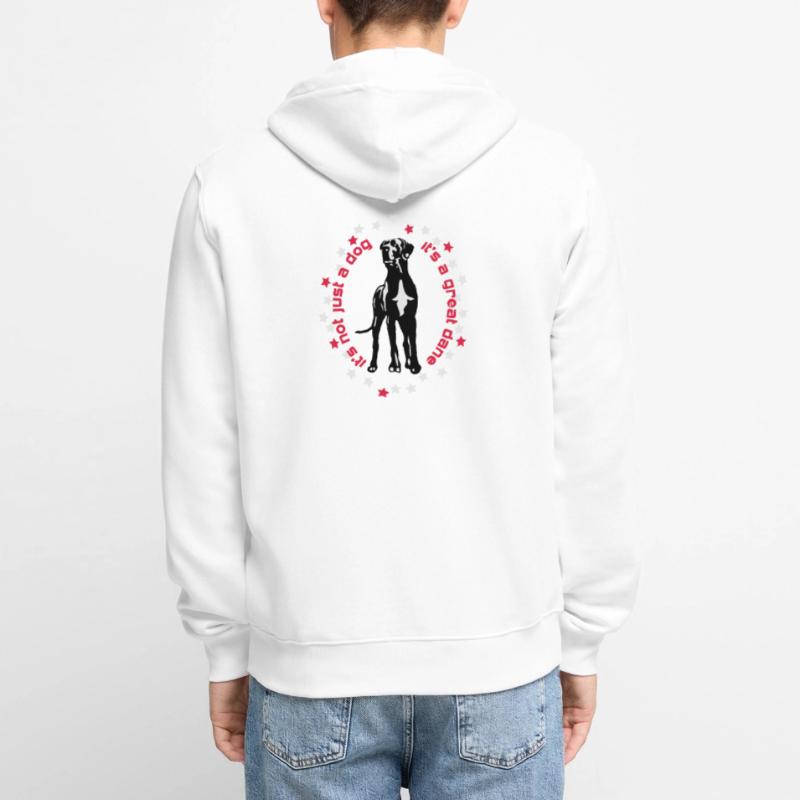 it's a great dane Great Dane foregoing Unisex Premium Organic Zip Hoodie